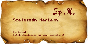 Szelezsán Mariann névjegykártya